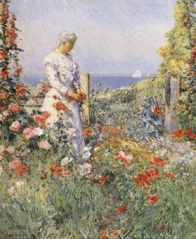 Childe Hassam In the Garden:Celia Thaxter in Her Garden